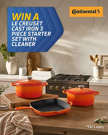 Prize image for Win a Le Creuset Cast Iron 3-Piece Starter Set with Cleaner