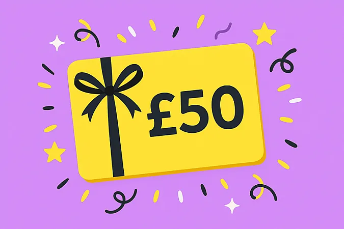 Win a £50 voucher of your choice