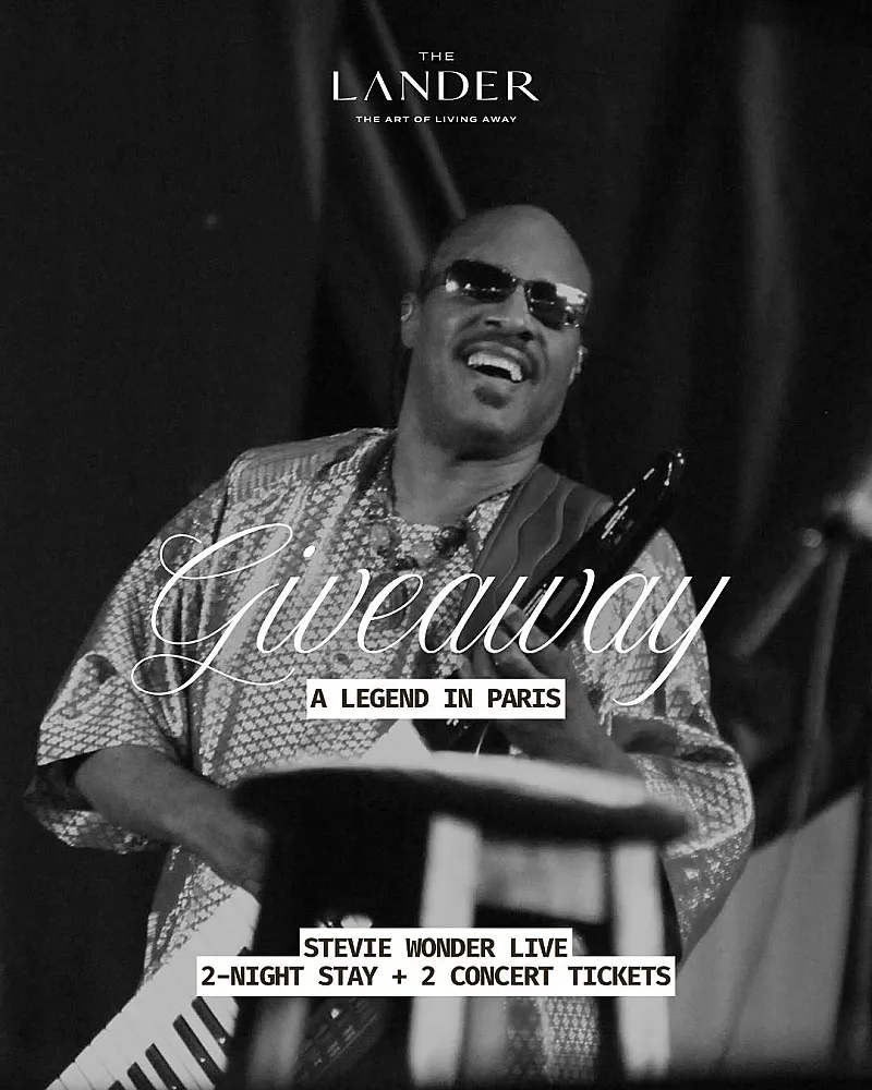Win tickets to Stevie Wonder's farewell tour and a stay in Paris