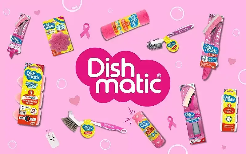Win a MEGA Bundle of PINK Dishmatic Products