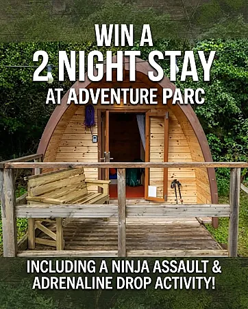 Prize image for Win a 2-night stay for 4 people at Adventure Parc