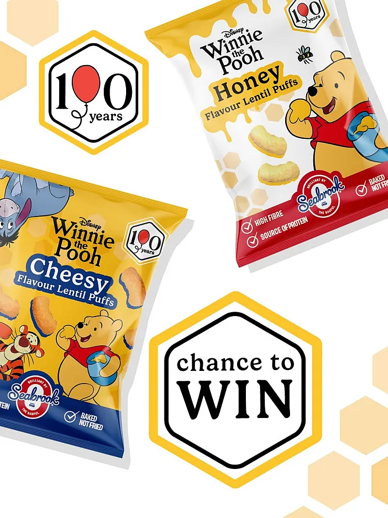 Win Two Full Cases of Disney Winnie the Pooh Inspired Lentil Puffs