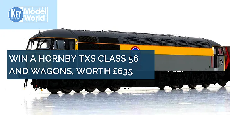 Win a Hornby 'OO' gauge Class 56 model locomotive with 12 HAA wagons