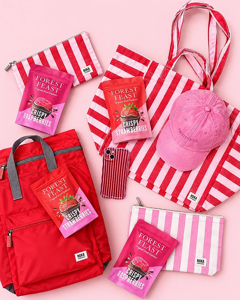 Win Forest Feast Crispy Strawberries, ROKA Bag, £20 Coconut Lane Voucher