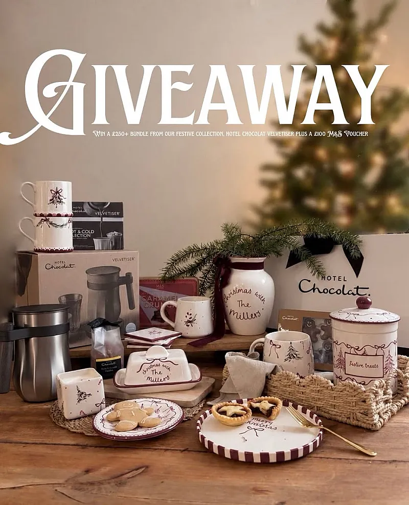 Win £250 of Paint & Glaze, Hotel Chocolat Velvetiser & £100 M&S Voucher