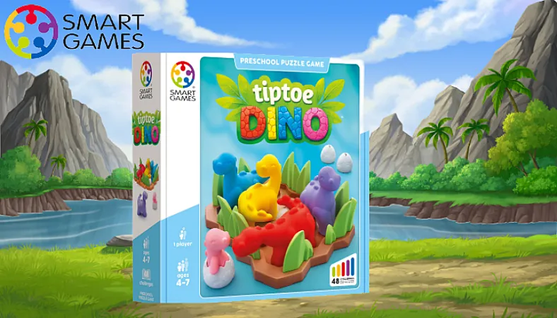 Win The Tiptoe Dino Puzzle Game by Smart Games