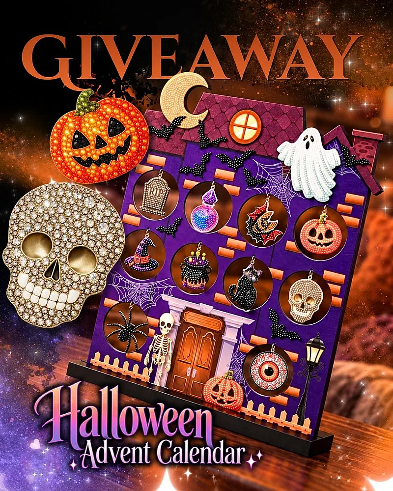 Win a Crystal Art Advent Calendar – Halloween House