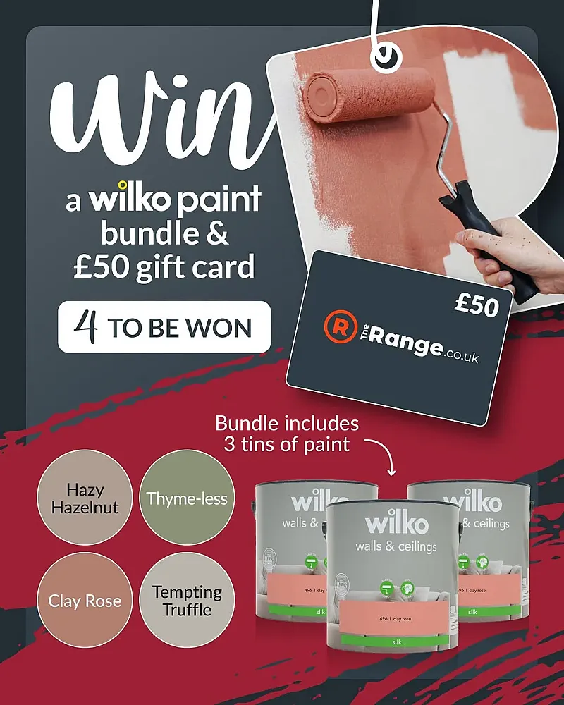 Win 1 of 4 Wilko Paint Bundles & £50 the Range Gift Card!