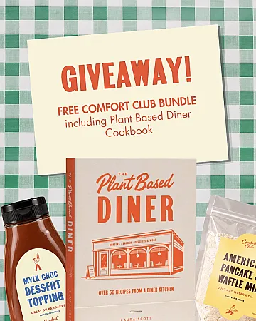Prize image for Win a Plant-Based Diner Cookbook and Dessert Ingredients