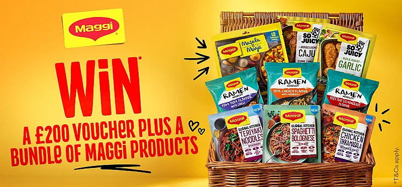 Win a £200 John Lewis e-gift voucher and a BUNDLE of Maggi products