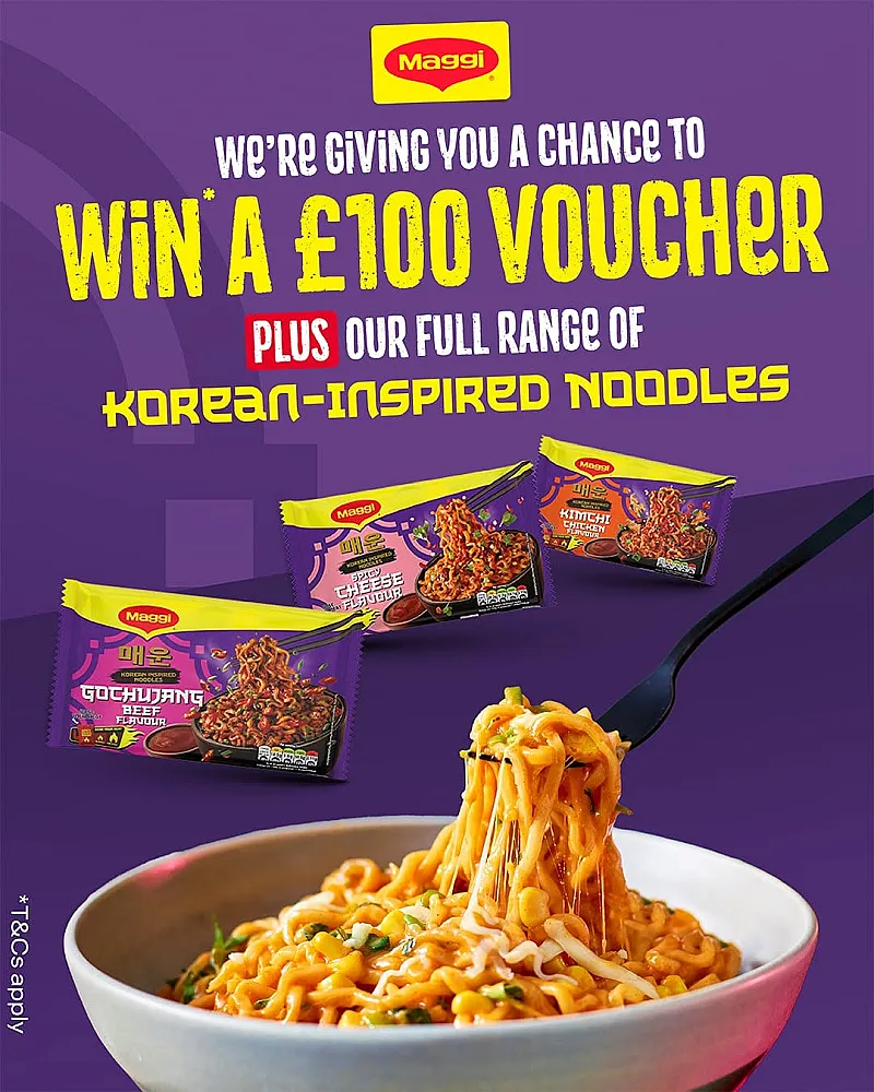 Win a £100 voucher and Maggi Korean-Inspired Noodles