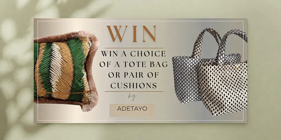 Prize image for Win your choice of Tote Bag or a pair of Cushions by Adetayo