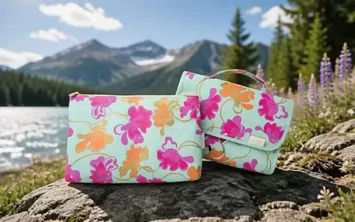 Prize image for Win a Victoria Green Flowing Floral Beauty Bag Set