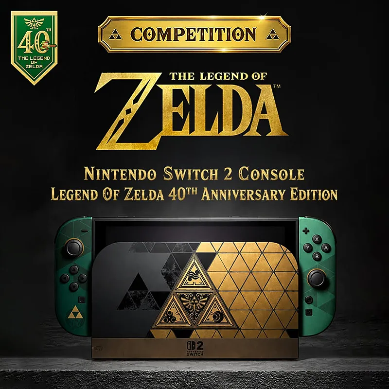 Win a Nintendo Switch 2 Console – The Legend of Zelda 40th Anniversary Edition