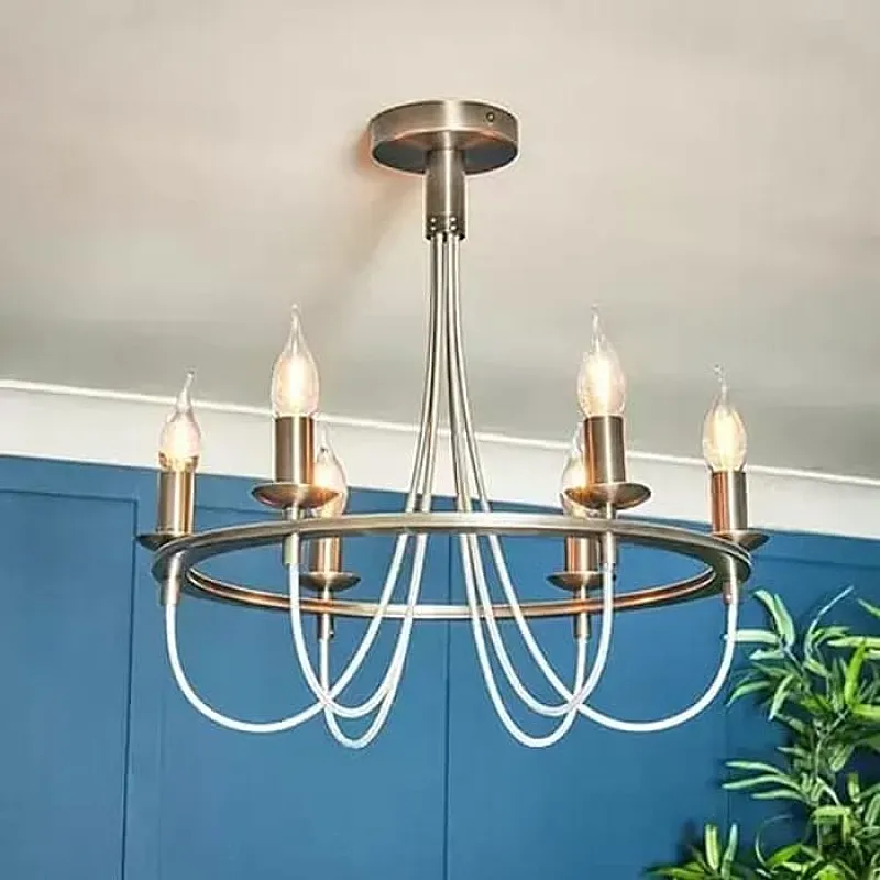 Win a Fredericka 6 Light Semi-Flush Ceiling Light in Pewter