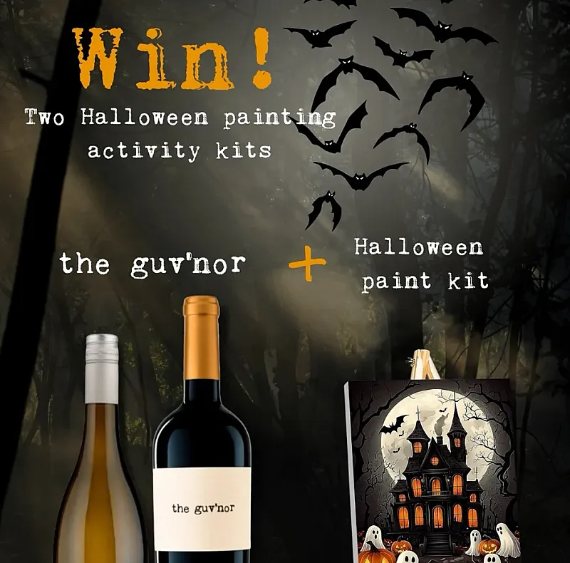 Win Two Halloween Painting Activity Kits and Wine