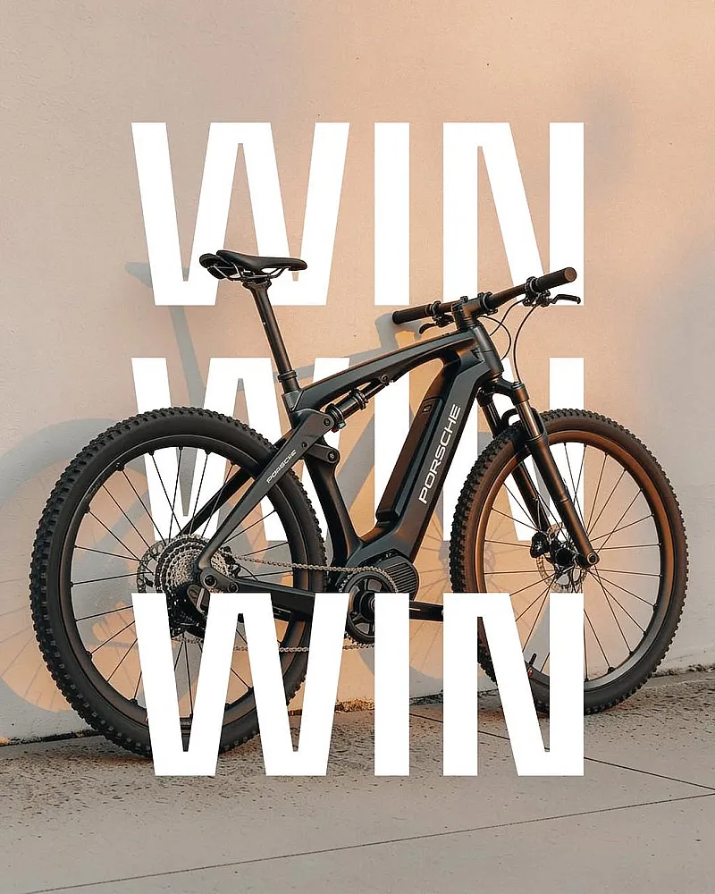 Win Porsche E-Bike worth £4,000 When We Reach 55,000 Followers!