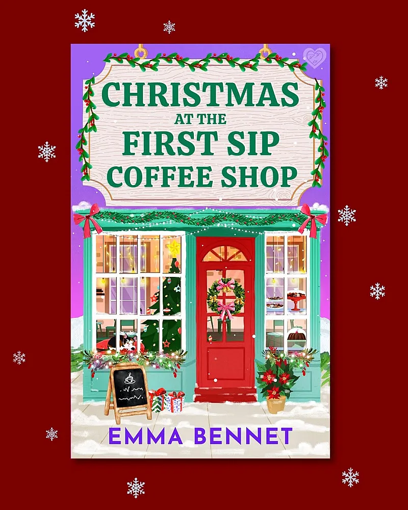 Win a copy of Christmas at the First Sip Coffee Shop by Emma Bennet