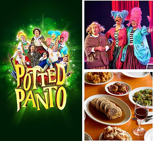 Prize image for Win four tickets to see Potted Panto plus a pre-theatre meal at Forza Wine Soho
