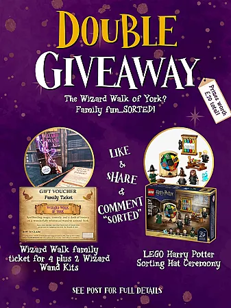 Prize image for Win a Wizard Walk family ticket, two Wand Kits and the LEGO Sorting Hat Ceremony set