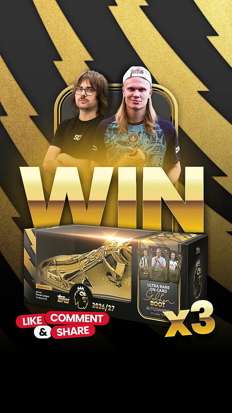 Win 3x Topps Premier League Debut Edition 2026 Golden Boot Tins