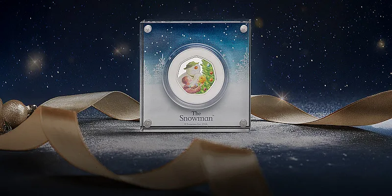 Win The Snowman™ 2026 UK Silver Proof Colour Coin