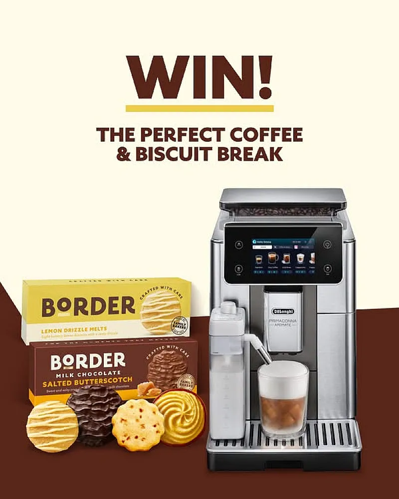 Win a De'Longhi Coffee Machine, Royal Doulton Mugs, Coffee & Biscuits!