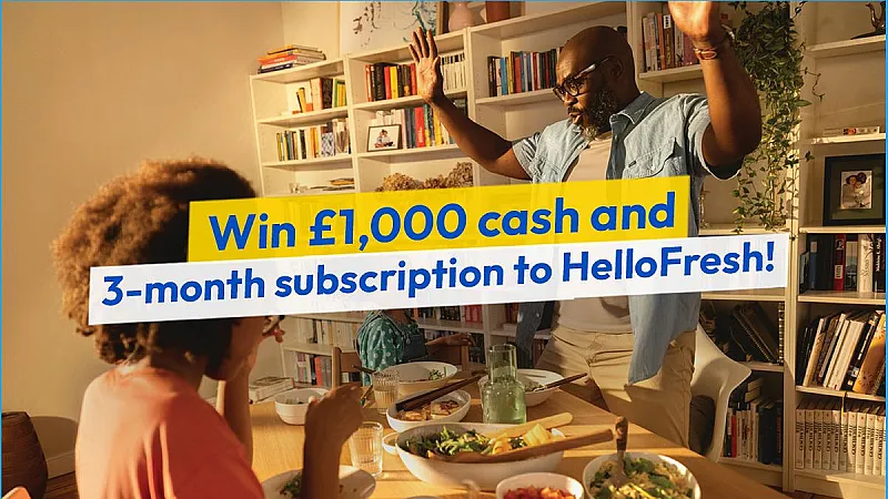 Win £1,000 Cash and a 3-Month Subscription to HelloFresh