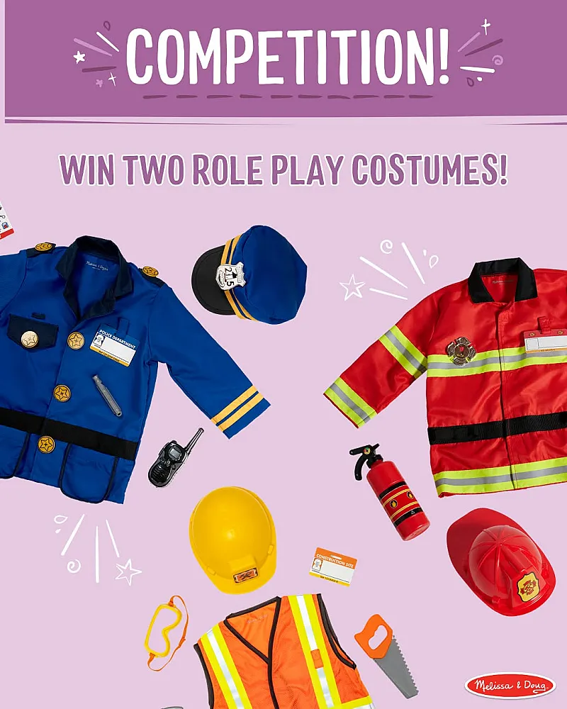 Win Two Melissa & Doug Role Play Costumes