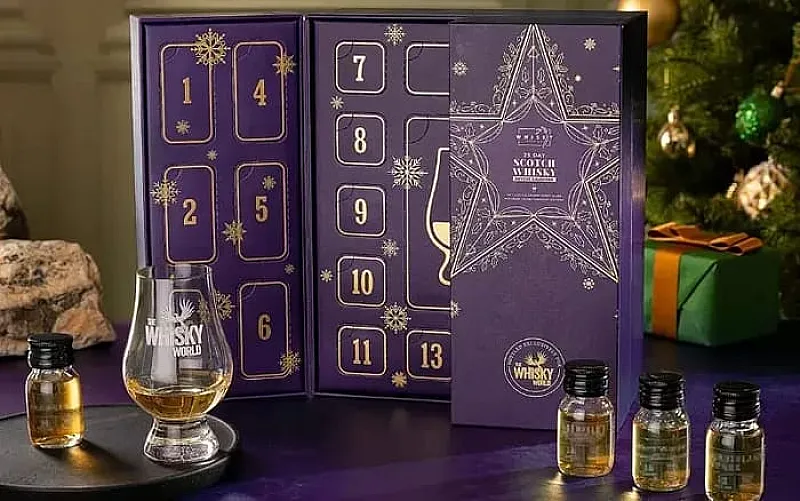 Win The Whisky World Scotch Whisky 25 Day Advent Calendar With Glass