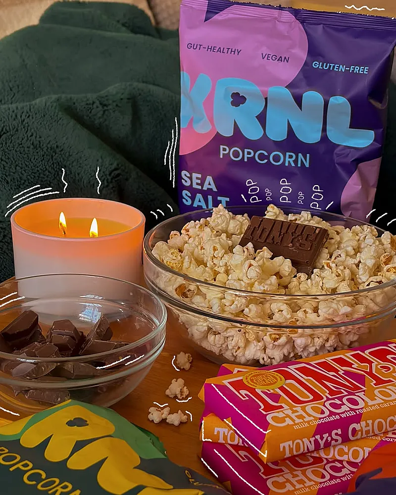 Win Tony's Popcorn Crunch Bars and KRNL Popcorn Flavours