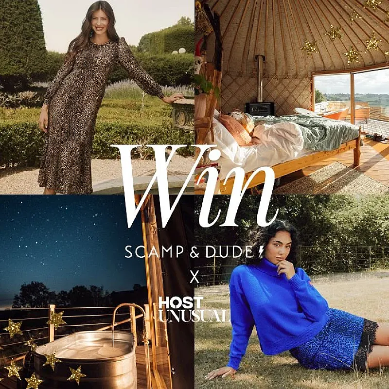 Win a 3-night escape in luxury yurt + £250 Scamp & Dude clothing voucher