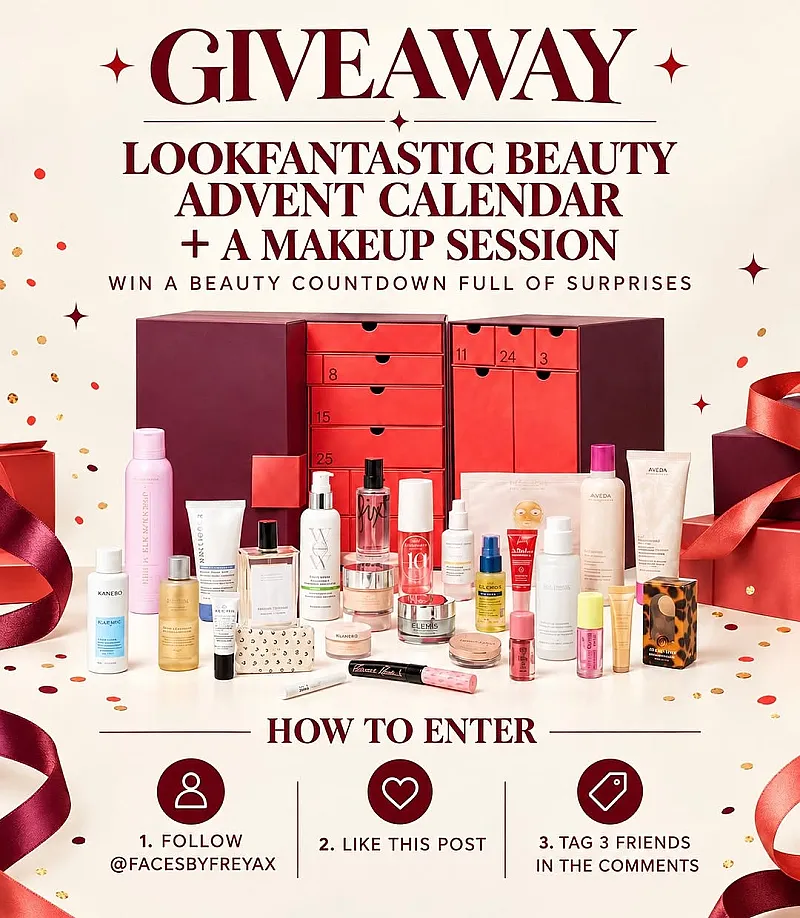 Win a LOOKFANTASTIC Beauty Advent Calendar AND a Makeup Session