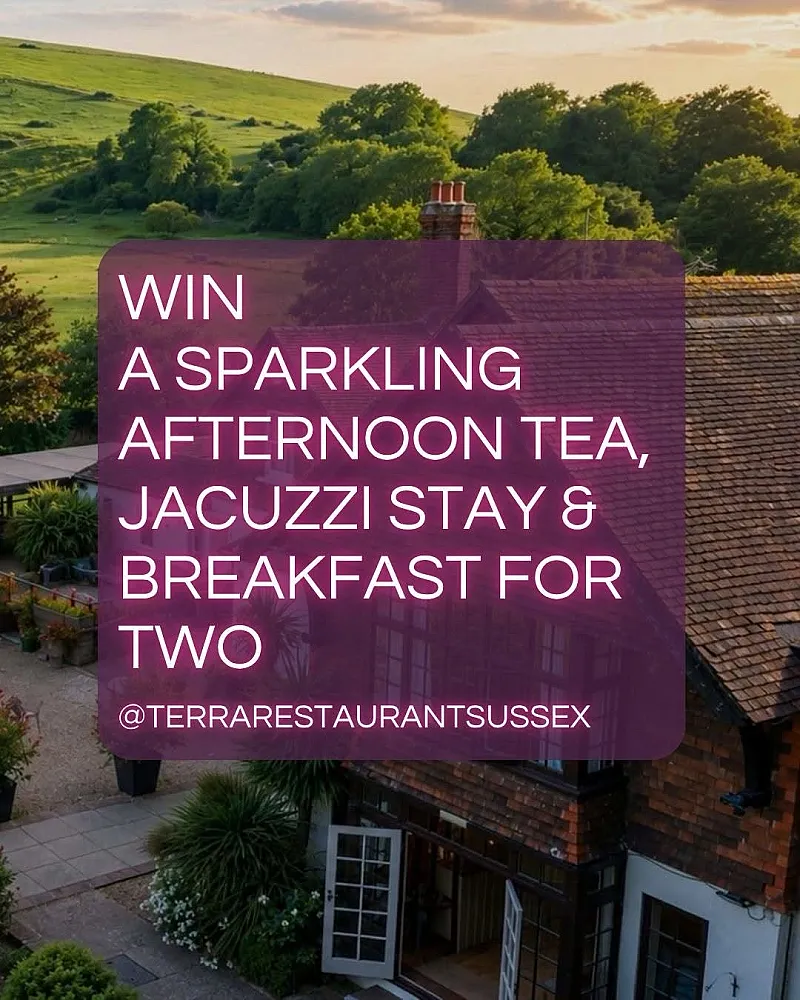 Win a Sussex Sparkling Afternoon Tea and Jacuzzi Stay