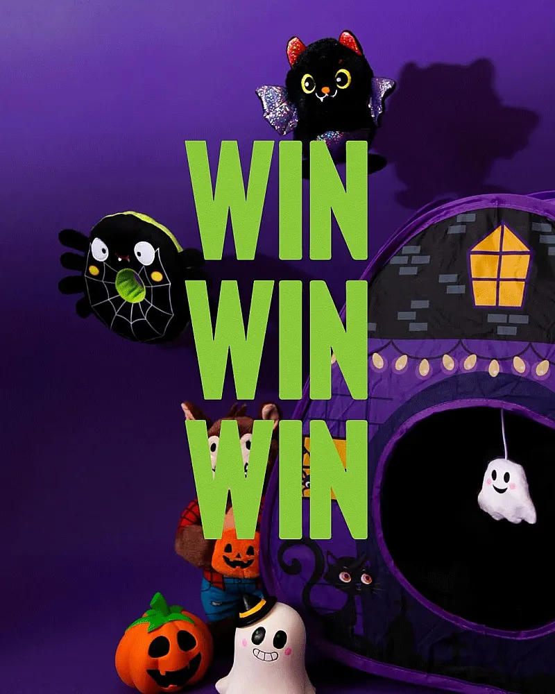 Win Five Great & Small Creepy Cuties Halloween Dog Toys