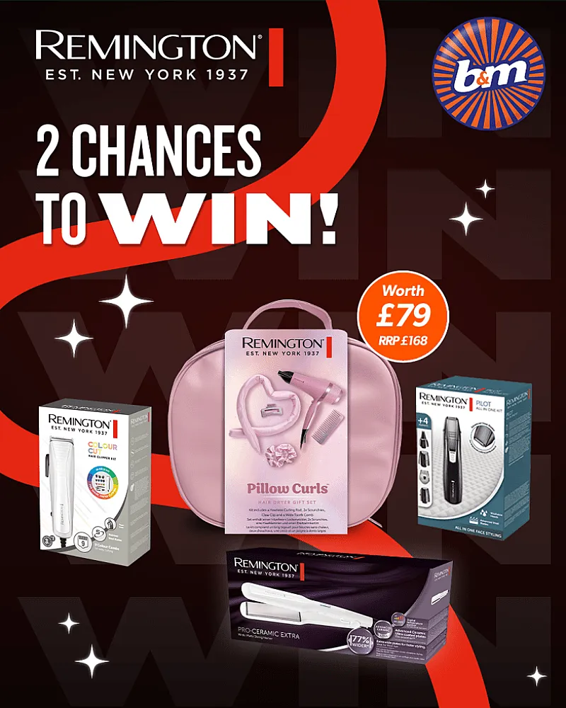 Win 1 of 2 Remington Bundles worth £168