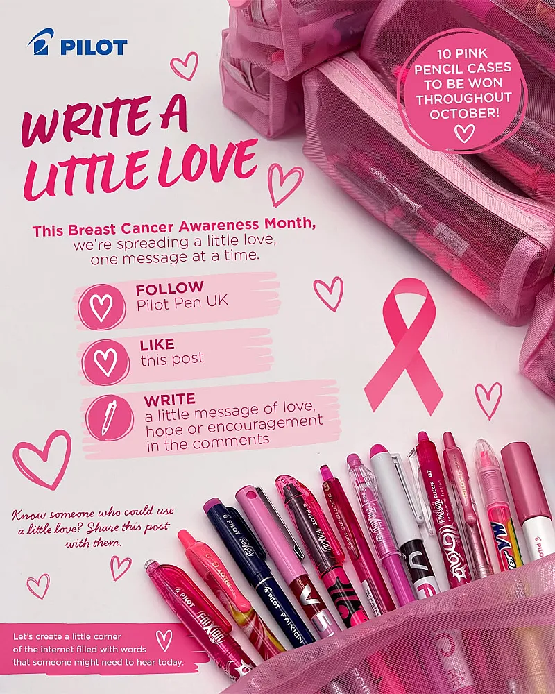Win a Pink Pilot Pencil Case