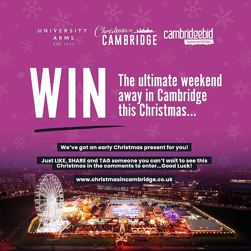 Win Cambridge Christmas experience package with £100 gift card
