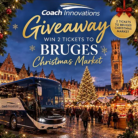 Prize image for Win a festive Bruges Christmas markets day trip for 2 people