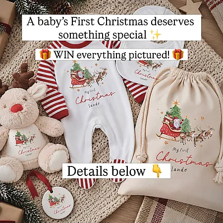 Prize image for Win Personalised First Christmas Bundle