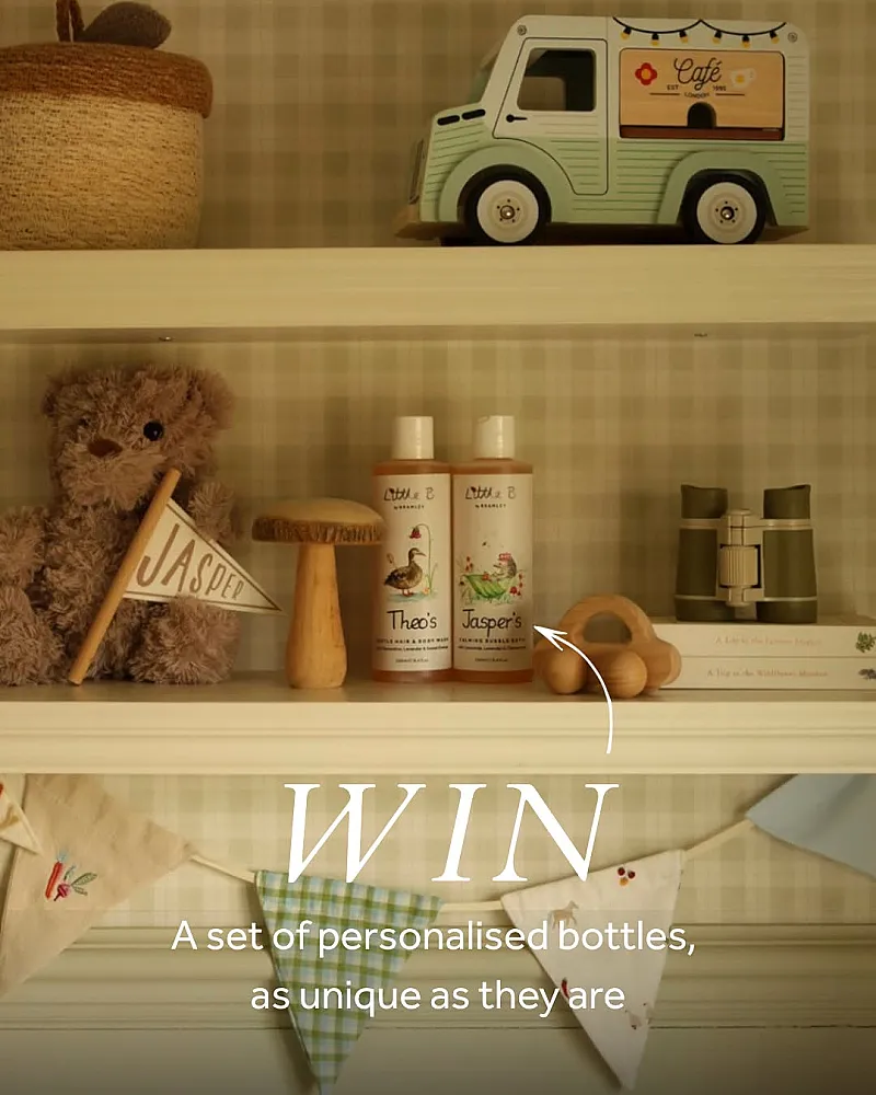 Win Set of Three Personalised Little B Bottles