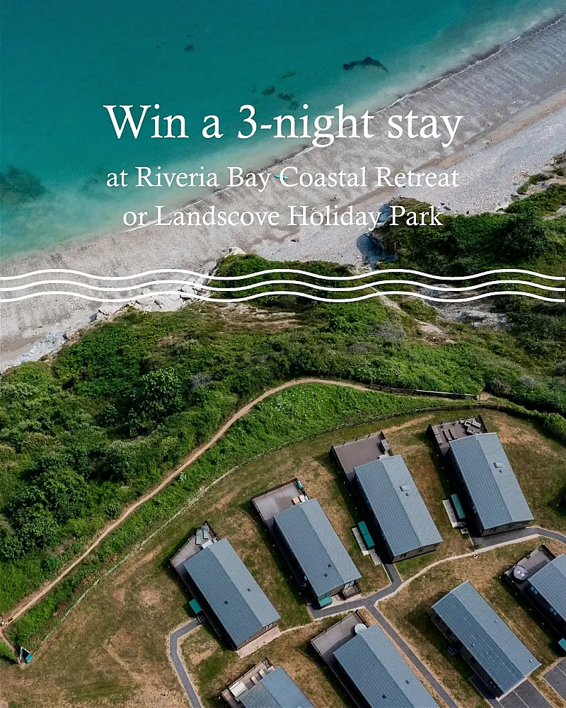 Win a 3-night stay at Riviera Bay Coastal Retreat or Landscove Holiday Park