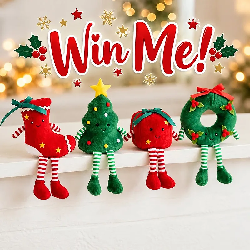 Win an adorable set of 4 festive shelf sitters
