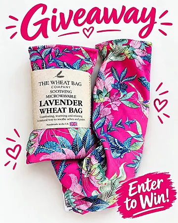 Prize image for Win Luxurious Velvet Floral Lavender Wheat Bag