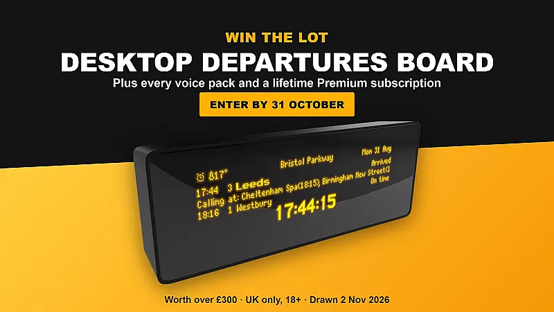 Prize image for Win departure board prizes
