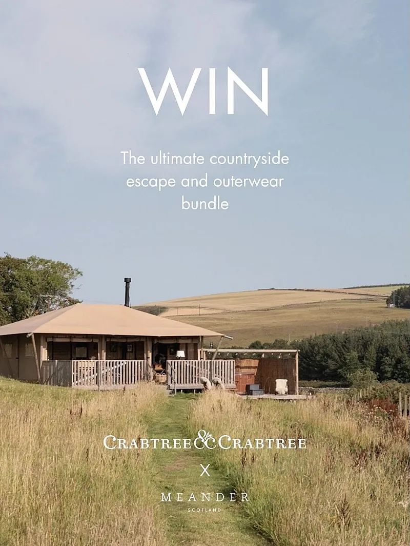 Win £250 Crabtree & Crabtree Cottage-Stay Voucher Plus Meander Jacket or Raincoat
