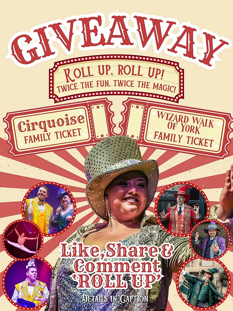 Win a Family Ticket to Cirquoise and a Wizard Walk Ticket for 4 with Wand Kits
