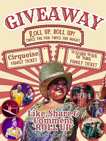 Win a Family Ticket to Cirquoise and a Wizard Walk Ticket for 4 with Wand Kits