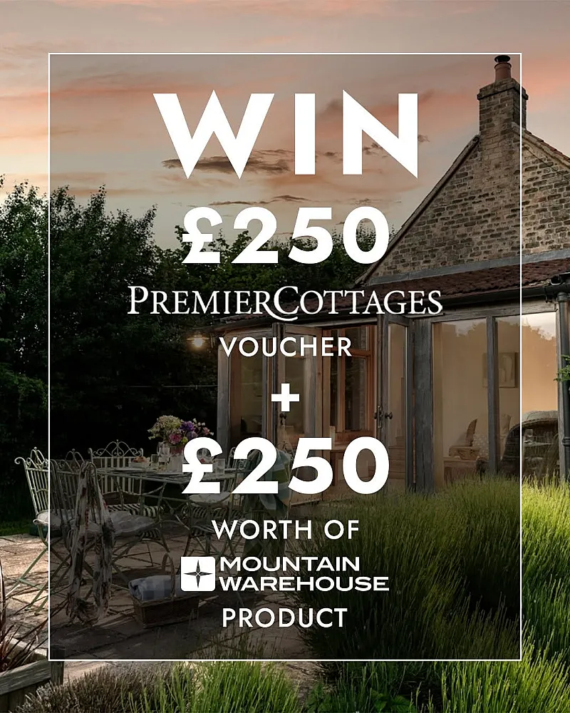 Win £250 Premier Cottages voucher and £250 Mountain Warehouse products