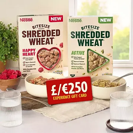 Prize image for Win a Shredded Wheat bundle plus £250 experience voucher